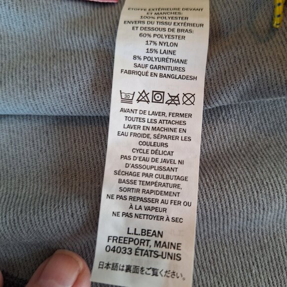 LL Bean Jacket Mens Medium Blue Gore Windstopper Soft Shell Lined Outdoor Hiking - Picture 9 of 14